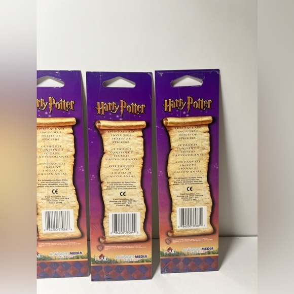 VTG Lot of 5 Harry Potter Sticker Packs from 2001 Plaid Enterprises Sealed NOS - Picture 9 of 9